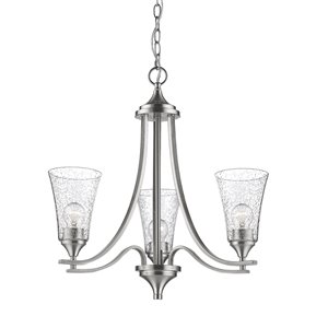 Millennium Lighting Natalie Chandelier - Satin Nickel