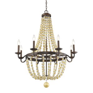 Millennium Lighting Victoria Chandelier - Rubbed Bronze