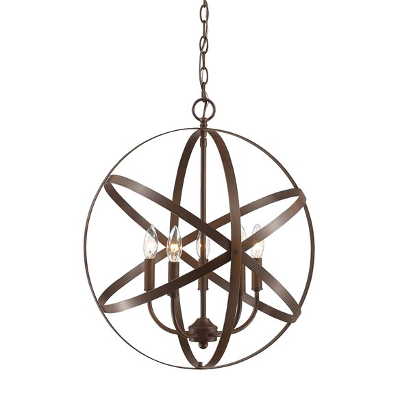 Millennium Lighting 5 Light Pendant- Oil-Rubbed Bronze 3239-RBZ | RONA