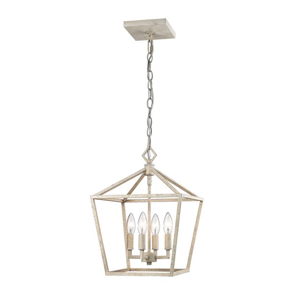 Millennium Lighting 4 Light Pendant - Vintage White