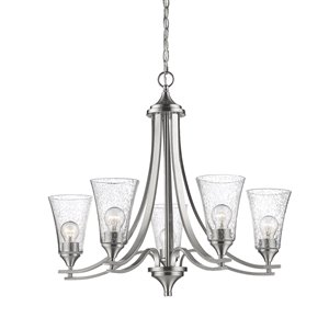 Millennium Lighting Natalie Chandelier - Satin Nickel