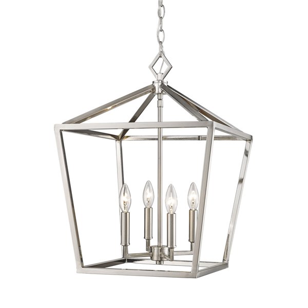 Millennium Lighting 4 Light Pendant - Satin Nickel