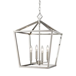 Millennium Lighting 4 Light Pendant - Satin Nickel