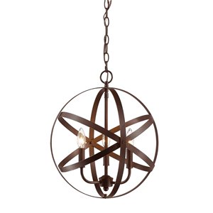 Millennium Lighting 3 Light Pendant- Oil-Rubbed Bronze