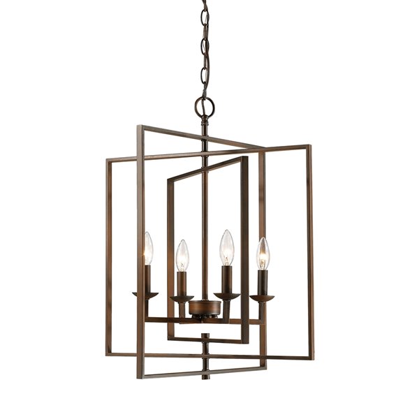 Millennium Lighting 4 Light Pendant- Oil-Rubbed Bronze