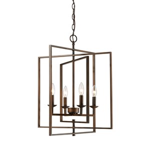 Millennium Lighting 4 Light Pendant- Oil-Rubbed Bronze