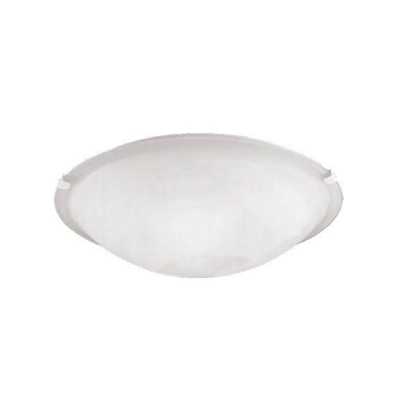 Millennium Lighting White Flush Mount - Faux Alabaster Glass - 4-Light