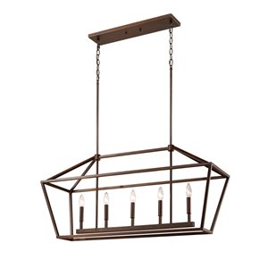 Millennium Lighting 5 Light Pendant - Rubbed Bronze