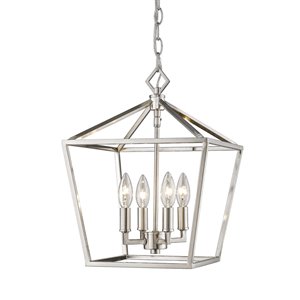 Millennium Lighting 4 Light Pendant - Satin Nickel