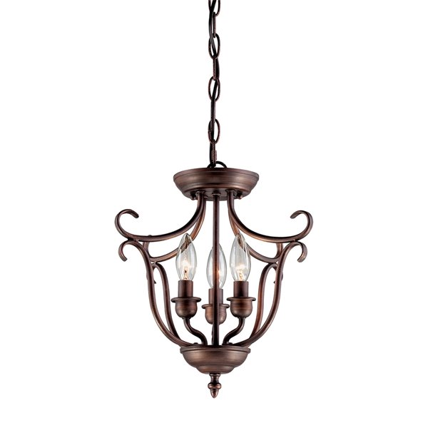 Millennium Lighting 3 Light Fulton Pendant - Oil-Rubbed Bronze