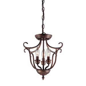 Millennium Lighting 3 Light Fulton Pendant - Oil-Rubbed Bronze