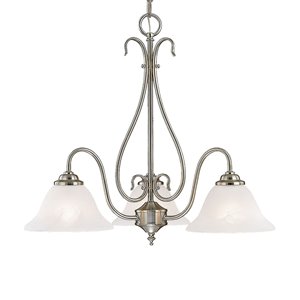 Millennium Lighting Breakfast nook Satin Nickel Chandelier