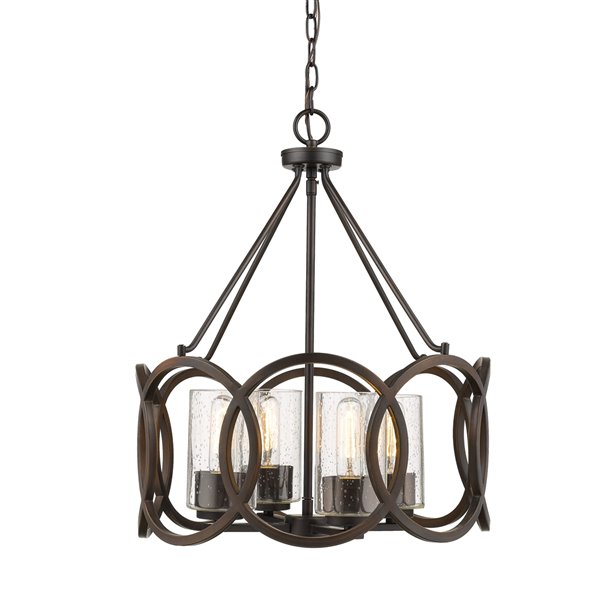 Millennium Lighting 4 Light Delano Pendant - Oil-Rubbed Bronze