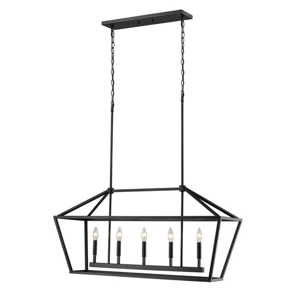 Millennium Lighting 5 Light Pendant - Matte Black