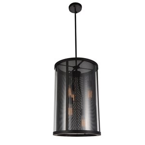CWI Lighting Souris 5 Light Down Pendant with Reddish Brown finish