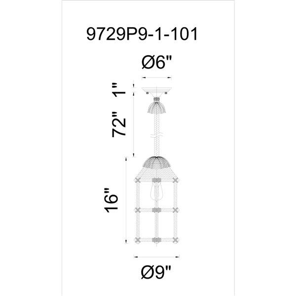CWI Lighting Padma 1 Light Down Mini Pendant with Black finish