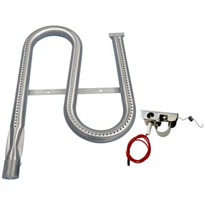 Music City Metals Curved Pipe Burner for Ducane Gas Grills - 14.75-in - Stainless Steel