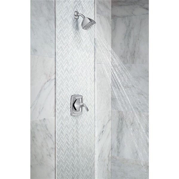 MOEN Voss Posi-Temp Shower Trim - Brushed Nickel (Valve Sold Separately)