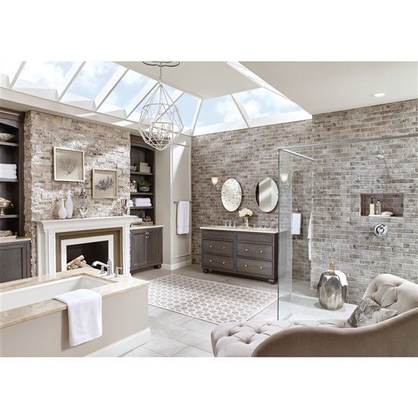 MOEN Dartmoor Bathroom Faucet Brushed Nickel (Valve Sold Separately