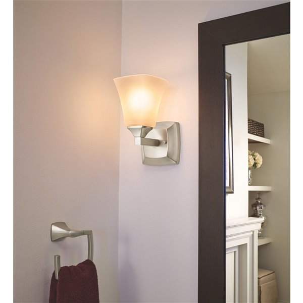 MOEN Voss Towel Ring Brushed Nickel YB5186BN RONA