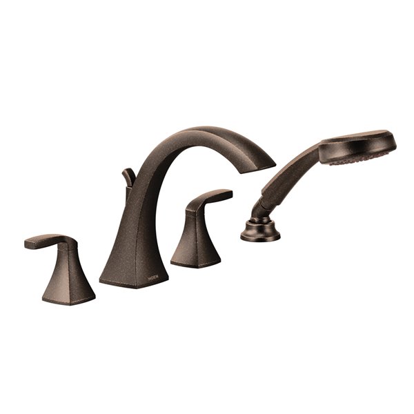 Moen Voss Roman Tub Faucet With Hand Shower - 2-Handle - Oil Rubbed Bronze (Valve Sold Separately) T694ORB