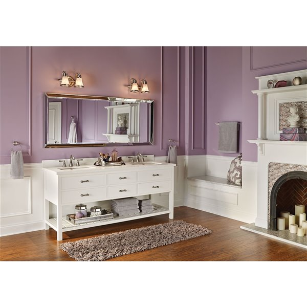 MOEN Wynford Brushed Nickel 2H Bath Faucet (Valve Sold Separately)