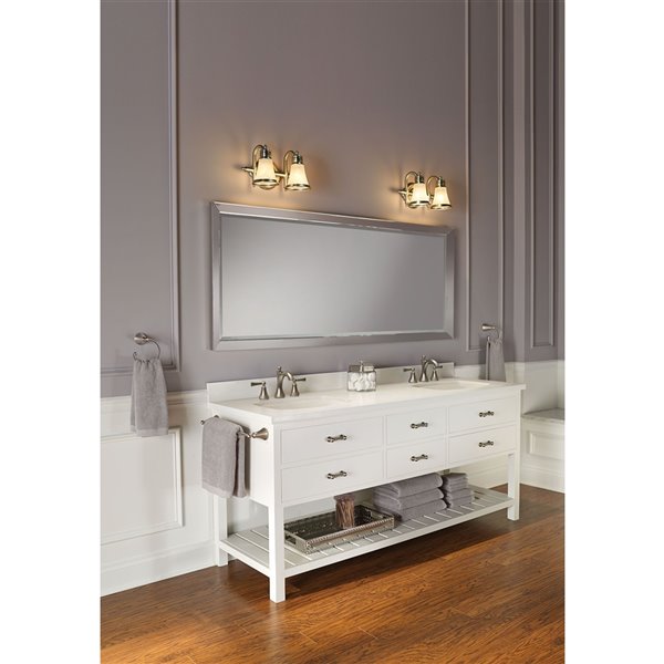 MOEN Wynford Brushed Nickel 2H Bath Faucet (Valve Sold Separately)