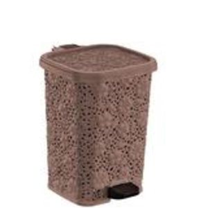 Superio Trash Can - Step Lid - 12-L - Brown