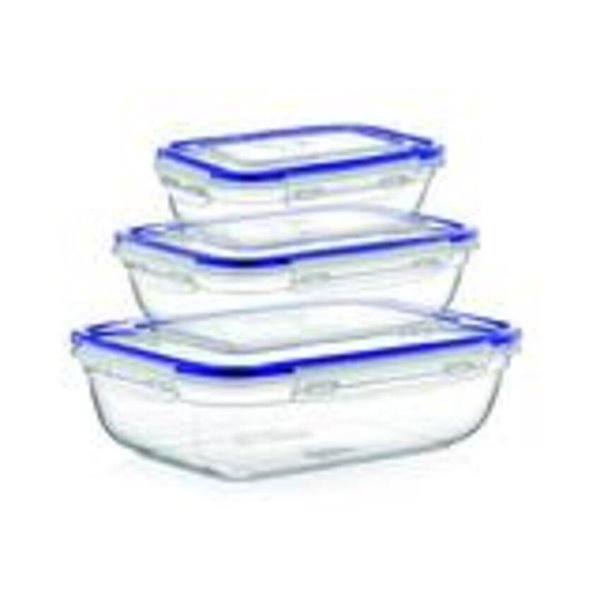 Superio Sealed Food Plastic Container - Set of 3