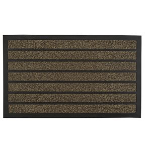 Superio Door Mat - Rectangular - 17-in x 29-in - Brown/Black