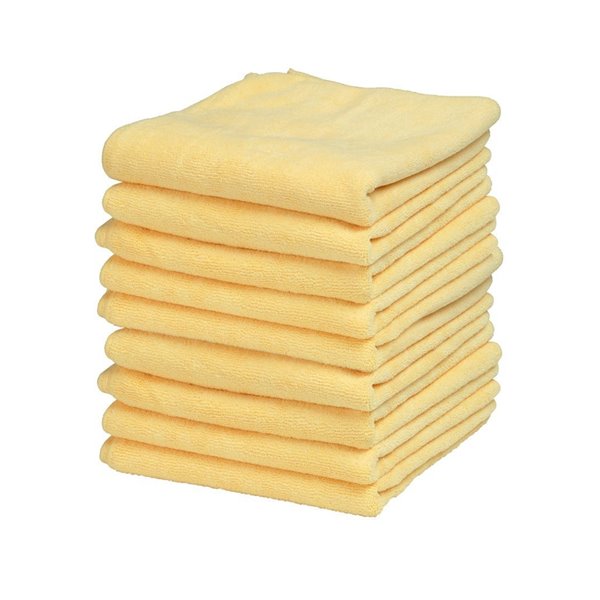 Superio Ultra Microfiber Miracle Cloths - 16-in - Yellow - Pack of 25