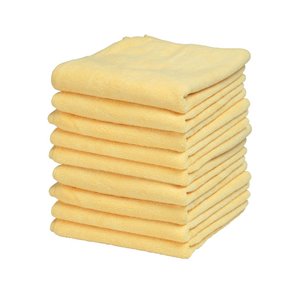 Chiffons Miracle en microfibre jaune de Superio, 16 po, paquet de 25
