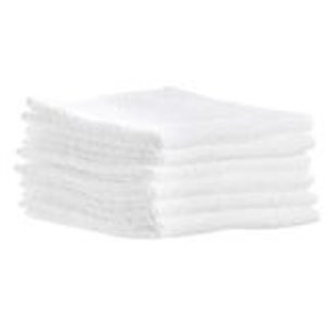 Superio White Cotton Cloths - 12-in - Pack of 6