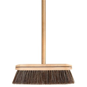 Superio Horsehair kitchen Broom with Wooden Handle - 51-in