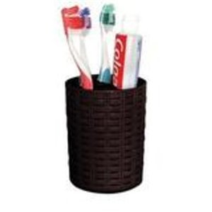 Superio Toothbrush and Toothpaste Holder - Brown