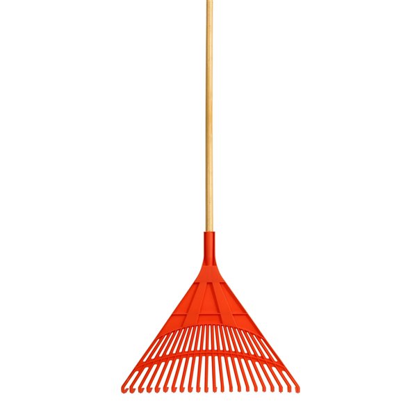 Superio Leaf Rake with 48-in Wooden Handle