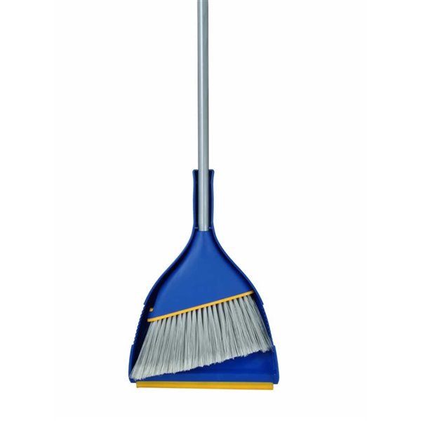 Superio Angle Broom with Clip-On Dust Pan