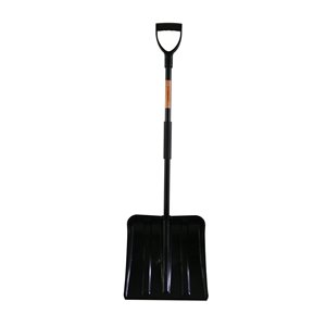 Superio Heavy Duty Snow Shovel - 49-in x 15-in - Black