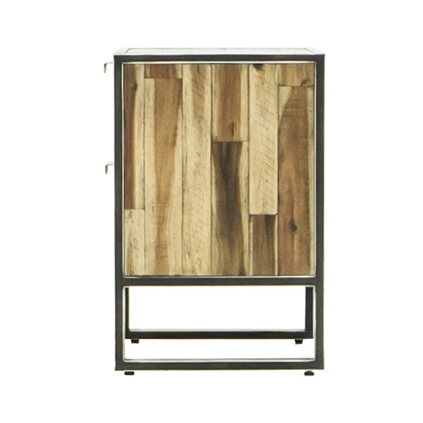LH Imports Jaxon Nightstand - 2-Drawer - 21.4-in - Brown