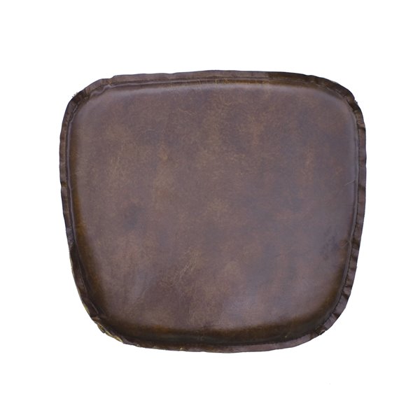 LH Imports Leather Cushion Seat - Vintage Brown