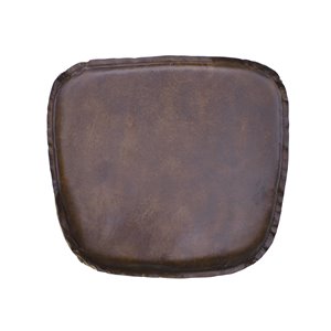 LH Imports Leather Cushion Seat - Vintage Brown