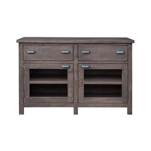 LH Imports Fergus Sideboard - 2-Drawer - 47.2-in x 31.5-in - Brown