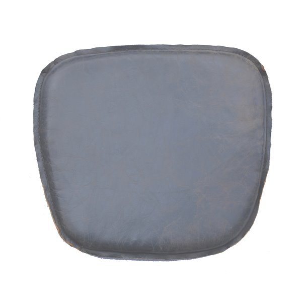 Lh Imports Leather Cushion Seat Grey, Leather Chair Cushions