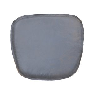 LH Imports Leather Cushion Seat - Grey