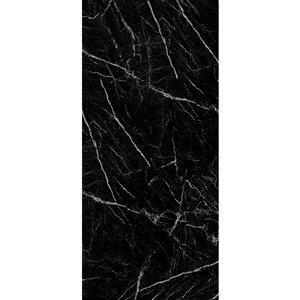 Surface Design 4-ft x 8-ft Black Marble Wall Decor Panel