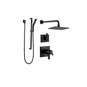 DELTA Pivotal 17T Series Thermostatic Shower System - Matte Black