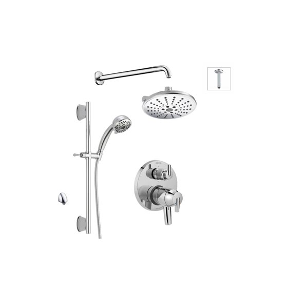 DELTA 17 Series Shower System with Integrated Diverter Valve - Chrome