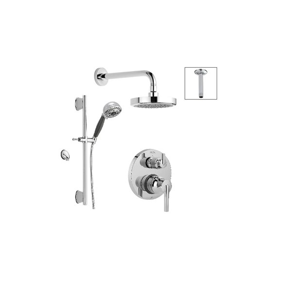DELTA 14 Pressure Shower System with Integrated Diverter Valve Chrome