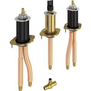 Plomberie et valve flexible pour baignoire romaine de DELTA, 2 poignées