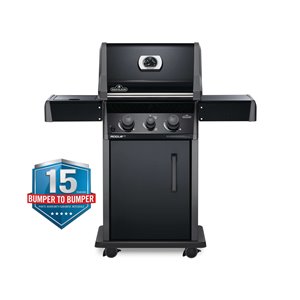Napoleon Rogue XT 365 Natural Gas Grill with-infrared Side Burner - 41,000 BTU - Black